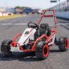 24V Electric Go Kart for Kids, Drift Kart with Bake,Ride on Toys,red