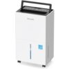 2500 Sq.ft Energy Star Dehumidifier for Home Basement, Glowells 25 Pints Large Room Dehumidifier with Drain Hose & Water Tank 0.58 Gal, Dehumidifiers with Smart Humidity Control, Auto Defrost