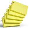 250 Count Yellow Index Cards with Ring 3 x 5 Inch Heavyweight Ruled Index Cards, Flash Cards for Office & School Supplies and Home Organization, Durable Study To Do List Note Cards with Ruled Lines