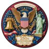 250th Anniversary America Wooden Puzzles for Adults 133 Pieces, Glory of America Wooden Puzzle, 4th of July Wooden Puzzle, Patriotic Wood Puzzle USA