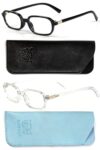 +2.5 Reading Glasses Women Men 2-Pack Blue Light Blocking Lens Readers