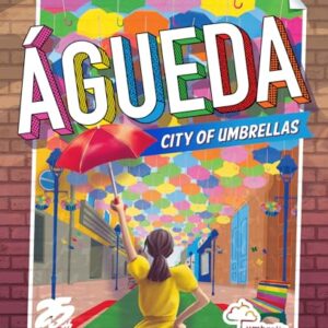 25th Century Games Águeda City of Umbrellas – Strategic Tile Placement Board Game for 1–5 Players - Mensa Select Award Winner - Create Colorful Streetscapes & Attract Tourists - Ages 10+