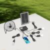 25W Solar Fan Kit Waterproof Fans Multi-line for ChickenGreenhouse