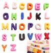 26-Piece Acrylic Alphabet Beads 5mm Hole for DIY Jewelry Making, Large Chunky Colorful Letter Spacers for Paracord Keychains, Bag Charms, Phone Straps, and Craft Projects.