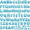 260pcs Letters Combo Pack Set Ocean Sea Water Colorful Classroom Decorations Alphabet Letters Numbers Bulletin Board Block Accents Cutouts for Students Kids