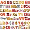 260PCS Movie Night Bulletin Board Letters Set Back to School Classroom Decoration Movie Theater Upper and Lowercase Alphabet Numbers and Punctuation Cutouts Film Bulletin Board for Home School Office