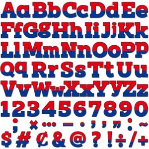 260Pcs Spider Themed Letters Number Bulletin Board Set Red Blue Hero Classroom Decoration Spider Web Alphabet Letters Numbers Punctuation Symbol Combo Cutouts for Classroom Door Teacher Supplies