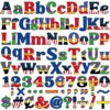 260PCS Super Themed Alphabet Number Bulletin Board Cartoon Hero Classroom Decorations City Hero Themed Letters Number Punctuation Symbol Combo Pack Set for Back to School Classroom Door Wall Decor