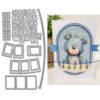 26 Letter Photo Frame Metal Cutting Dies for Card Making
