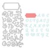 26 Letters Rectangular Label Metal Cutting Dies for Card Making