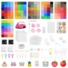 2.6mm Fuse Beads Kit, 144 Colors 72,000 PCS Melty Beads Kit with Case, Iron, Tweezers, Premium Fuse Beads DIY Kit for Women, Room Decor and Gifts