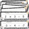26 Pack Composition Number Line Dry Erase Boards Cards 13.7”x4” Double Sided Writable and Erasable Board -10-10 on One Side 0-20 on Other Side for Students Classroom Home Whiteboard Math Manipulatives