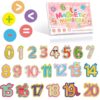 26 Pieces Large Magnetic Numbers, 0-20 Number Magnets & Mathematical Operators Magnet, Magnetic Numbers for Whiteboard & Fridge, Numbered Magnet, Fridge Magnets for Toddlers 1-3