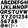 270Pcs 3In Bulletin Board Paper Letters and Numbers, Capital Letters, Numbers, Punctuation Card Stock Punch Out Letter for Classroom Poster Bulletin Board Window Door Home Decor Mailbox Sign, Black