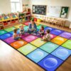 28-Seat Classroom Rug 8' x 14' for Preschool Elementary Daycare Classrooms