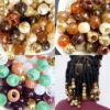 280Pcs 14mm Large Hole Beads for Braids, Macrame Crafts, Jumbo Hair Beads