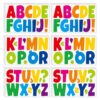 288 Pcs 24 Sheets Large Letter Stickers 3 Inch Alphabet Vinyl Self Adhesive Letters Stickers for Bulletin Boards Classroom Home Decor (Colorful)