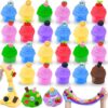 28 Pack Butter Slime Kit with Multiple Colors, Party Favors 7 Colors Slime & 7 Fruit Charms (4 Each), Stress Relief Toys for Kids Girls Boys Classroom Exchange School Games Prizes Birthday Gifts