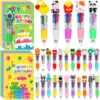 28 Pack Classroom Birthday Gifts for Students with 4 in 1 Multicolor Pens