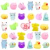 28 Packs Mochi Squishy Toys, Squishies Stress Relief Fidget Squeeze Toys for Kids Easter Egg Fillers Valentines Day Classroom Exchange Gifts School Prizes