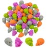 2" Bulk 48 Pc. Mini Halloween Skull Mochi Squishies