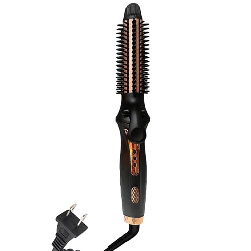 2 in 1 Hair Straightener and Curler, Multifunctional Automatic Hair Styling Tool, Quick Heating, Adjustable Temperature, 40 W Power, 360 Degree Rotatable Cord, for Straight or Curled Hair, US Version