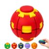 2 in 1 Press and Auto Rotate Decompression Fidget Spinners for Adults Auto Rotate Pain Fidget Toys Stress Relief Focus Tool for Office, Classroom Students and Adults,Red