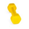 2lb Neoprene Hex Dumbbell - Yellow, Single, Anti-Roll for Home Gym
