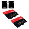 2 Pack 128GB Micro sd Card Class 10 Memory Card with Adapter High Speed TFCard for Tablet, Drone
