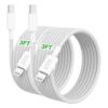 2Pack 20W New Braided USB C to Lightning Cable for iPhone14/13/12 Fast Charger Cord 3FT [Apple MFi Certified],iPhone Charger Fast Charging Apple iPhone Charging Cord for iPhone14 13 12 11 Pro Max