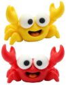 2 Pack 3D Printed Crab Pen Holder,Fun Weightlifting Crab Claw Pen Stand