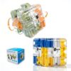 2 Pack 3D Rolling Ball Maze Cube Puzzle,Maze Cube for Kids Labyrinth 3D Puzzle Maze Cube Ball Twist Roll Brain Teaser Toys,Cultivate Logical Thinking for Logical Thinking for Family Game Birthday Gift