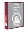 2 Pack, 3 Ring Binder 1" Economy View Binders Red, Hold 175 Sheets
