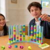 2 Pack Color Matching Challenge Game, Fast Pattern Match Ring Stacking Puzzle Stack Games, 2-4 Players, Family Board Game for Kids & Adults, Birthday Easter Christmas Party Gifts for Boy & Girl