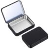 2 Pack Floss Pick Dispenser with Mirror, Portable Floss Dispenser for On-the-Go, Black Compact Metal Container Travel-Floss Picks Case