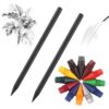 2 Pack Forever Pencils,Metal Alloy Writing Instrument,No Sharpening Inkless