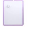 2 Pack Lavender Magnetic Dry Erase Board with Marker, 8.5 x 11.5 in