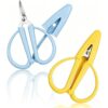 2 Pack Mini Scissors,Tsa Approved Tiny Needlepoint Scissors with Protective Silicone Cover,Compact Portable All Purpose Small Scissors for Travel Crafts Sewing Embroidery Paper Cutting