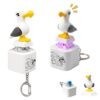 2Pack Pop Fidget Toy with Real Mine Sound & LED Light, Sensory Stress Relief Clicker for Adults, Desk Anxiety Release Game, Mechanical Push Button for Office/Home