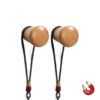 2 Pack Retro Iron Wooden Ball Magnetic Hooks Punch-Free Fridge Metal Locker