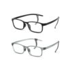 2 Packs Boys Girls Spuare Frame Children Kids Eyewear (Black+Green)