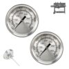 2 Packs Grill Thermometer for Char Griller 5050 5650 5030 1224 5072, Grill Temperature Gauge for Chargriller Thermometer 5050, Grill Thermometers for Char Griller Replacement Parts
