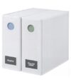 2 Pack Sheet Organizers - Foldable Storage Sheets Set Organizer for Linen Closet - King & Queen Size - Folder Keeper with Window XL - Blanket, Duvet & Pillowcases Dustproof Bedding Container - White