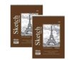 2 Pack, Sketch Pad 50 Sheet 6" X 8" Top Spiral Sketchbook Drawing Pads