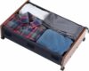 2 Pack Under Bed Storage with Wheels, Rolling Storage Bins with Clear Lid
