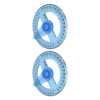 2 Pcs 360 Degree Circles Protractor Clear Protractor Ruler Math Measuring Tools for Drawing