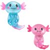 2 Pcs Axolotl Squishy Stress Relief Toy, Stretchy Axolotls Stress Soft Squeeze Sensory Fidget Toys for Kids Adults, Cute Axolotls Squishies Party Favors Classroom (BluePink)