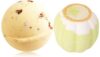2PCS Bath Bombs for Women Spa Gift Set with Lemon Oils Sea Salt Relaxing Birthday Gift for Her Bubble Bath Skincare