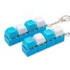 2 Pcs Blue Keyboard Fidget Toy - Cute Loud Fidget Toys with 4 Keys Decompression Clicker Keyboard Fidget for Adul Stress Relief Pass Time