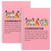 2Pcs Chaos Coordinator Gifts Chaos Coordinator Hardcover Spiral Notebook,Administrative Professional Day Gift Notebook for Work, Thank You Gifts for Boss Coworker Teacher Nurse (2Pcs Chaos Pink)